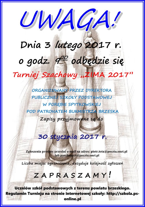 Turniej Szachowy ZIMA 2017